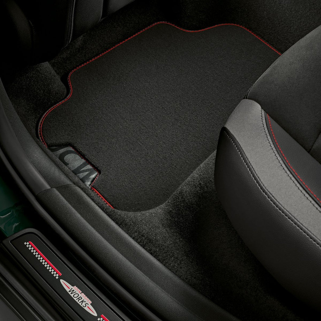 Tapis Sur Mesure Velours MTM Pour Mini F56 3 Portes 2014+ - Noir